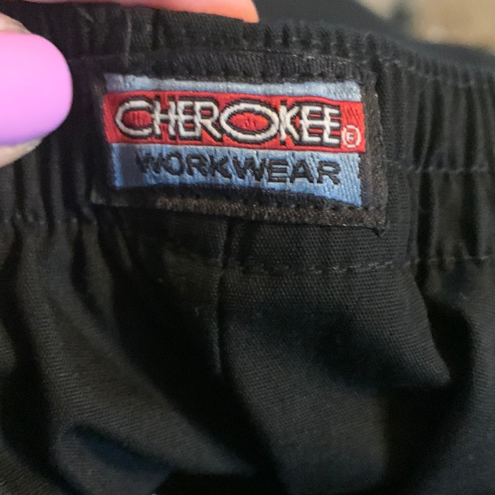 Cherokee workwear scrubs never worn, straight leg pants, elastic waist